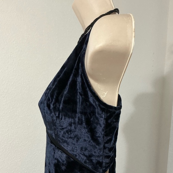 Free People Intimately Low Key Crush Velvet Cut Out Maxi Slip Dress - Picture 10 of 16